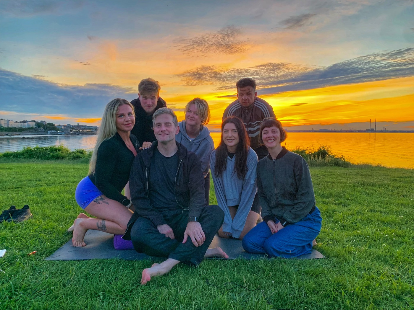 Group photo from Solstice Sunset at Apna Park